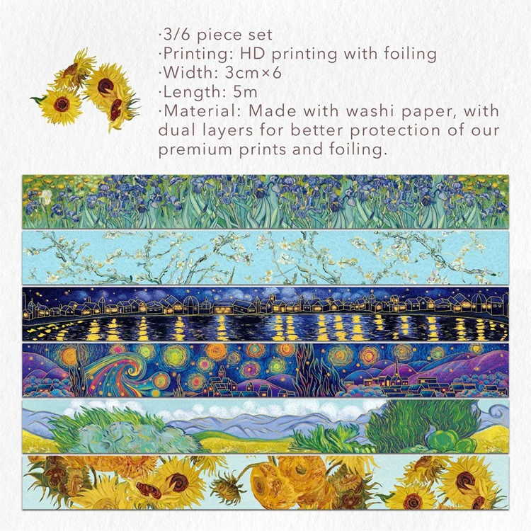 Zestaw Taśm Washi | Van Gogh - Image 15