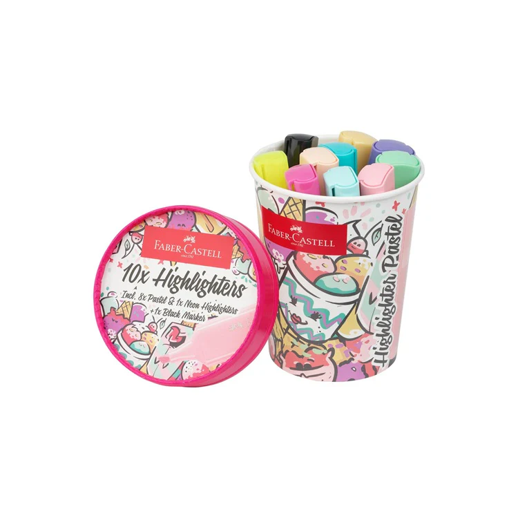 Zestaw zakreślaczy w kubku Faber-Castell | Ice Cream - Image 3