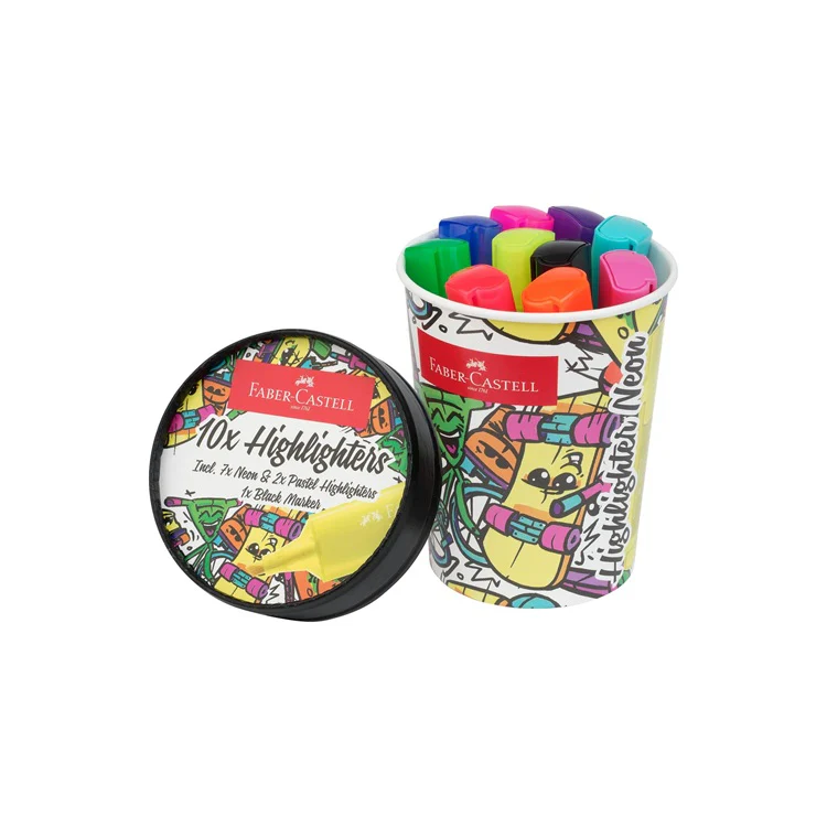 Zestaw zakreślaczy w kubku Faber-Castell | Ice Cream - Image 4