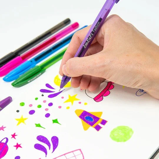 Zestaw żelowych długopisów doodler'z Zebra | Neonowe 10 szt. - Image 3